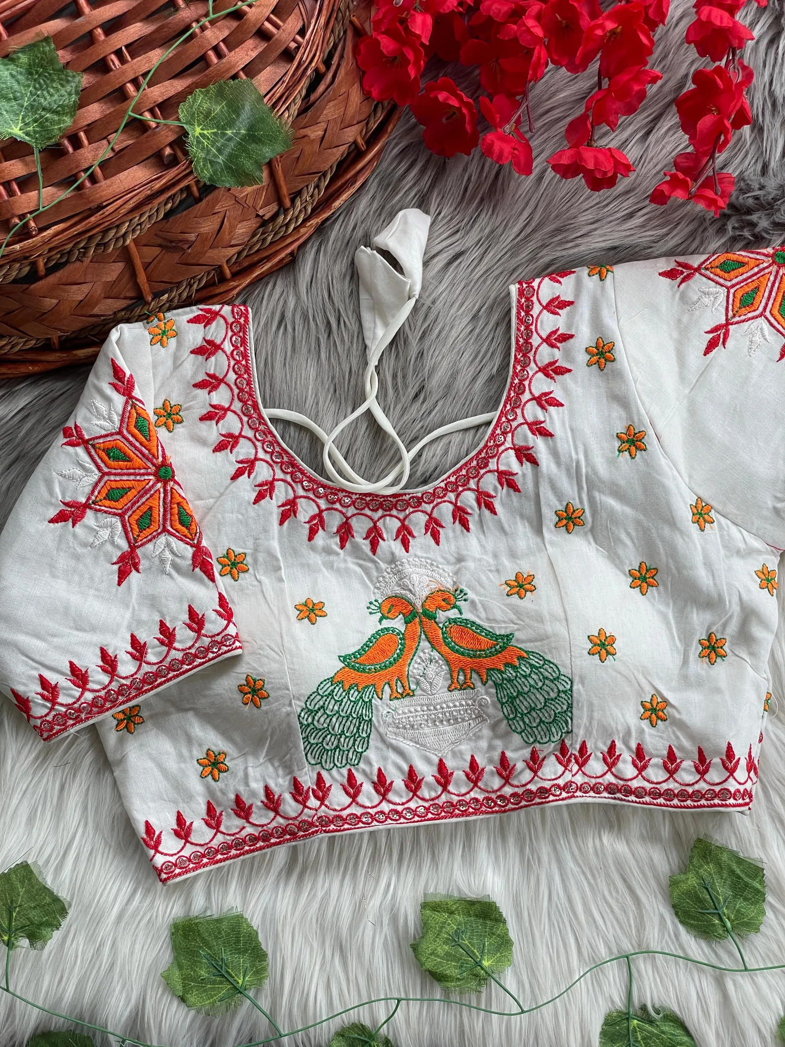 Ruhi Geeta 10 Magic Cotton Embroidery Designer Blouse Wholesale Price In Surat